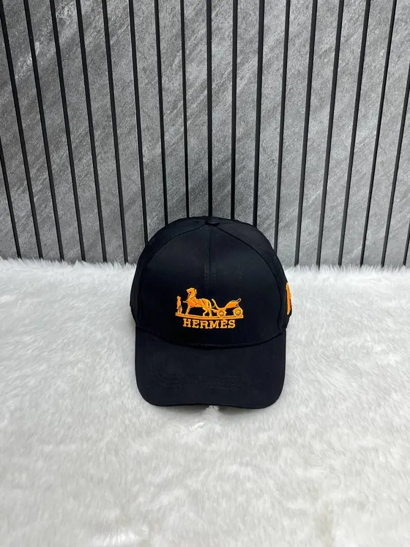 Hermes Front Logo Black Premium Unisex Cap With Safety Box - Image 3