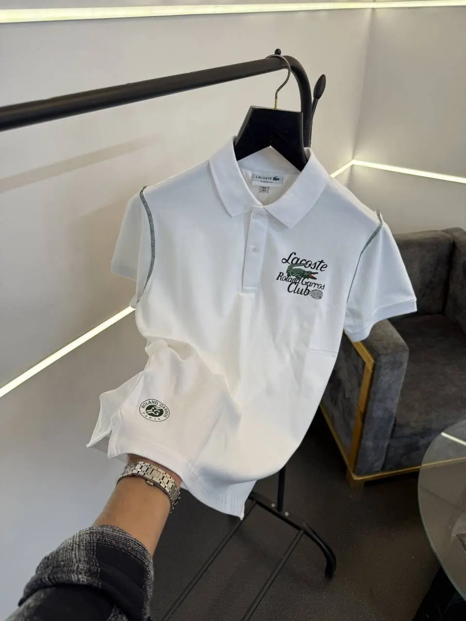 Lacoste imported polo tshirt bottle white sale - Image 2