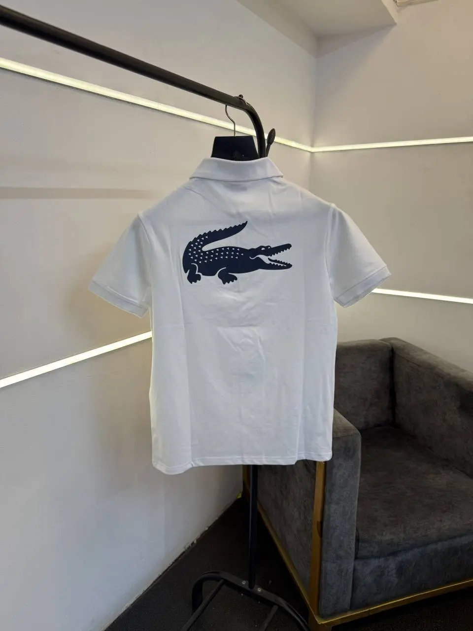 Lacoste imported polo tshirt white - Image 3