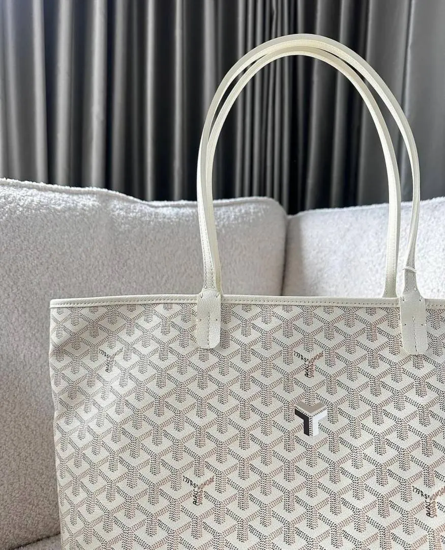 Goyard Artios GM Of White-AP Tote WithWallet Dustcover - Image 2
