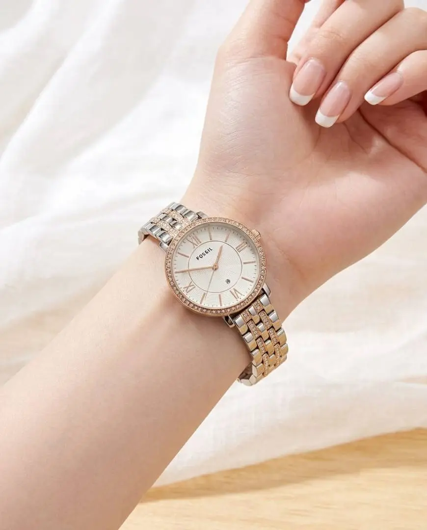 Fossil Jacqueline 2Ton Rose Gold White - Image 2