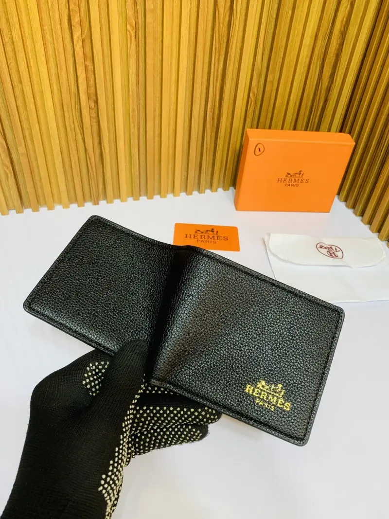 201 HERMEZ FULL BLACK PREMIUM QUALITY WALLET WITH BOX - Image 3
