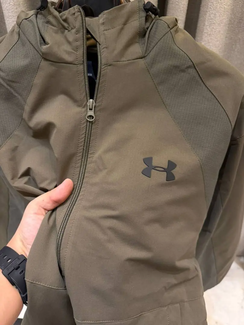 Under Armor Bomber Jacket Olive - Image 3