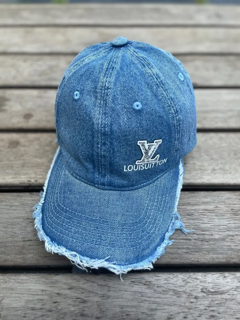 Louis Vuitton Denim Blue Washed Premium Unisex Cap (With Safety Box) 898