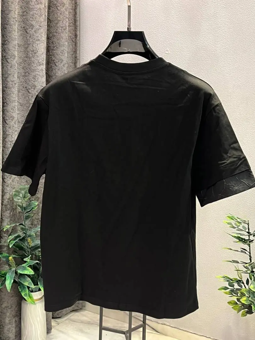 KOREAN IMPORTED HIGH DEMAND ARTICLE T-SHIRT BLACK - Image 3