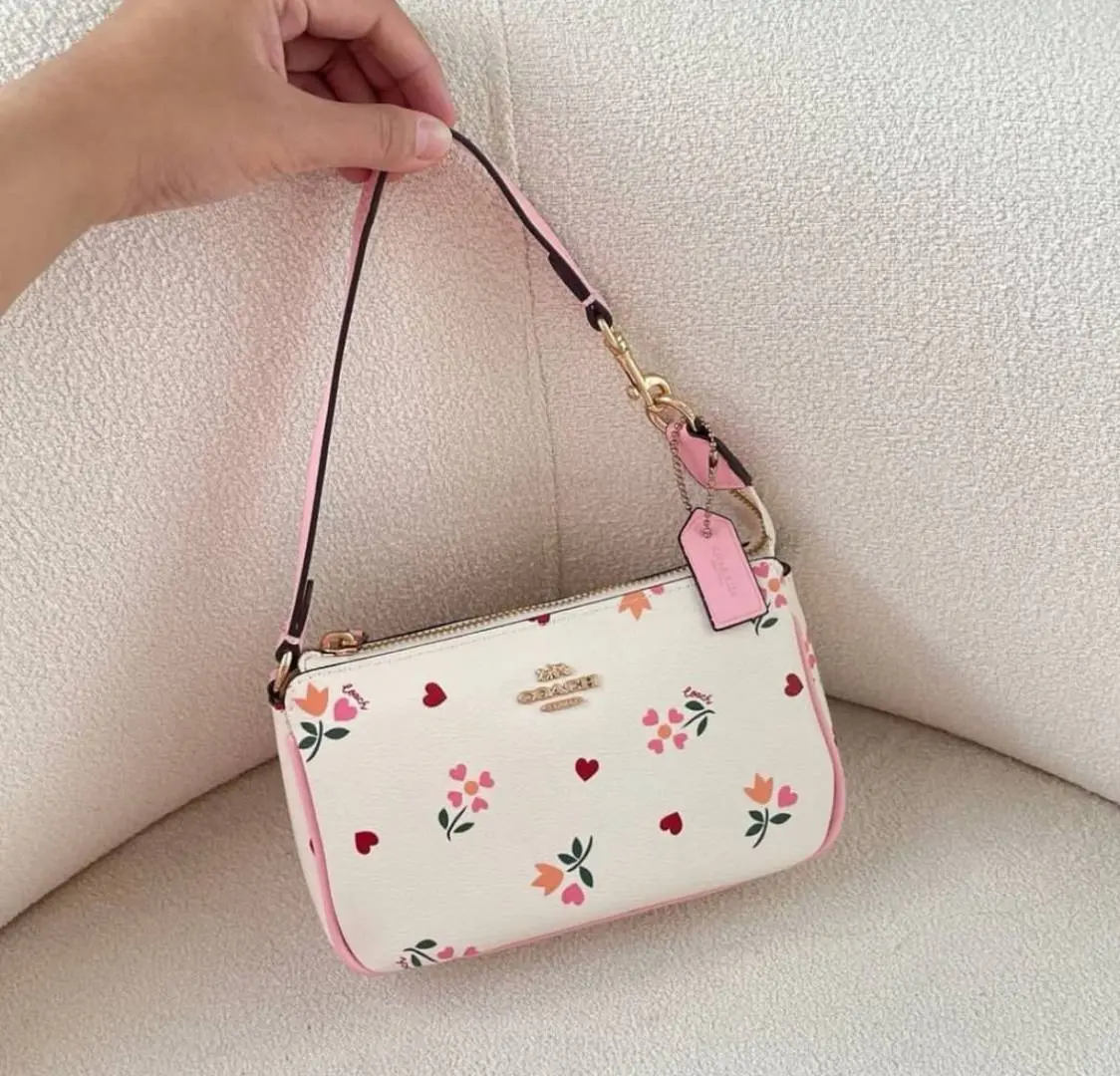 Coach Nolita 19 Flowers With OriginalBox DustCover ChainBelt PearlCharm - Image 2