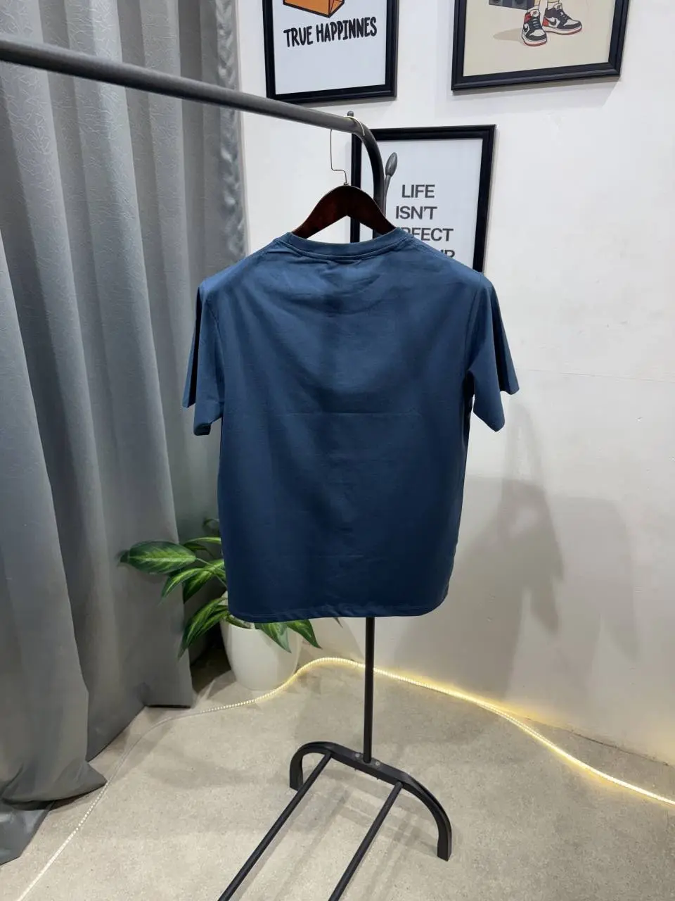 Burberry embroidery logo imported round neck tshirt c green - Image 3