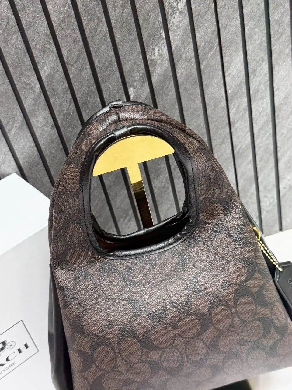 Coach Lana 23 Coffee-Flower With OriginalBox DustCover LongBelt - Image 6