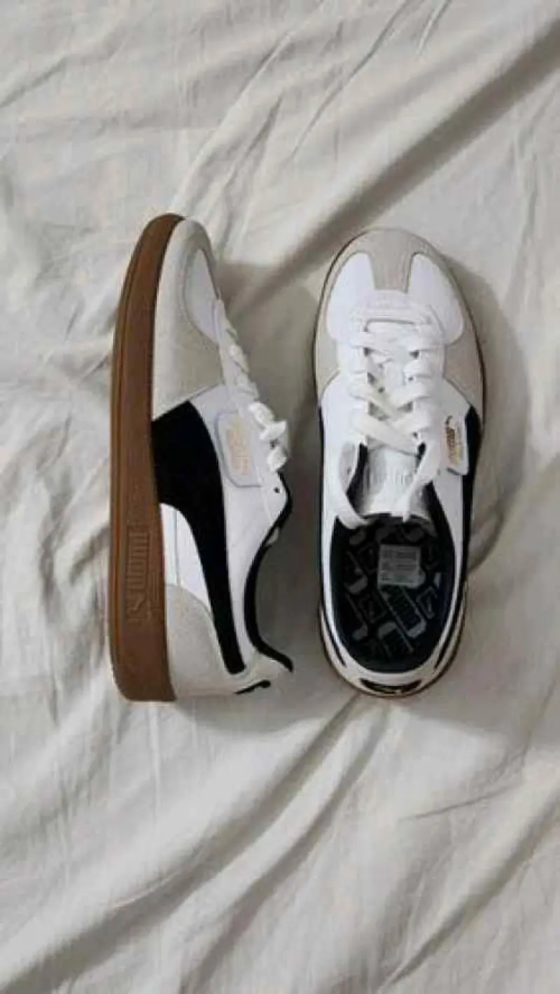 Puma Palermo Leather White Black 992 - Image 2