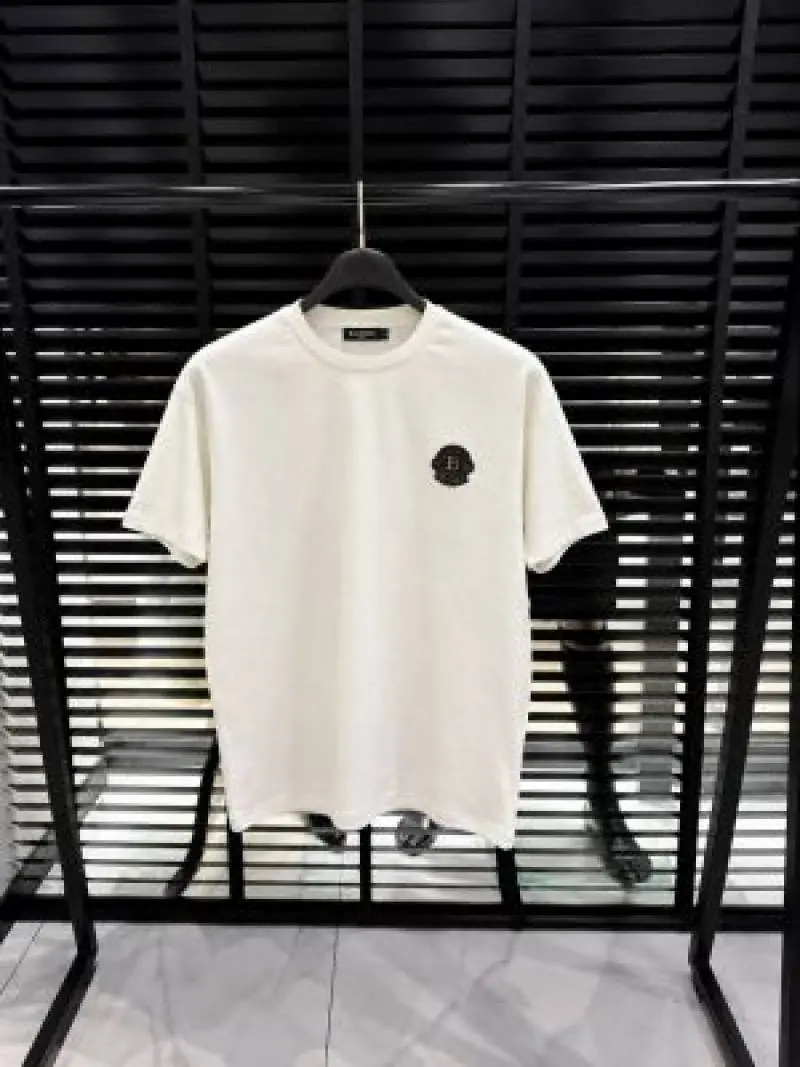 Balmain Round Neck T-shirt Cream