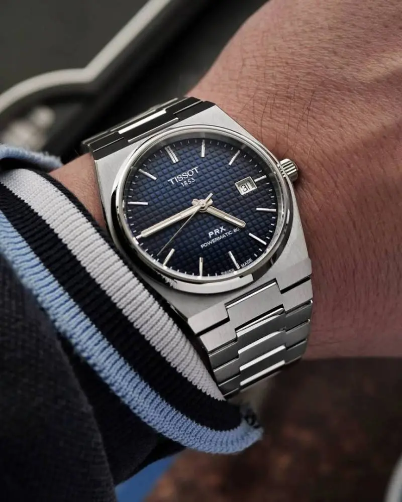 Tissot 1853 Prx Automatic Top Quality silver dark blue - Image 2