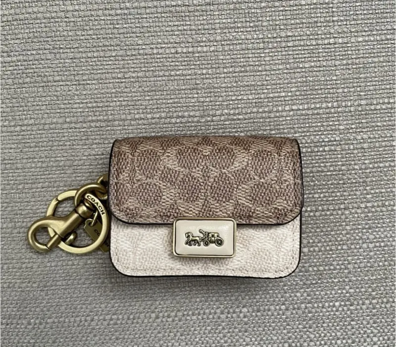 Coach Mini Charm Bag With Sling Chain With OriginalBox - Image 5