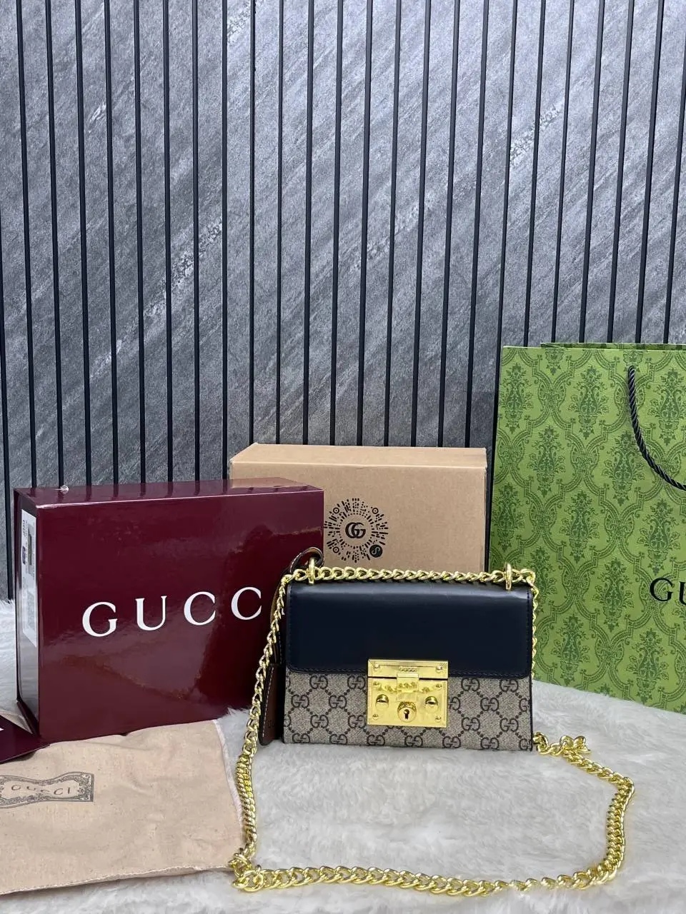 Gucci CB GG Padlock Shoulder Bag With OriginAuldoubleBox Packing DustCover CarryBag - Image 9