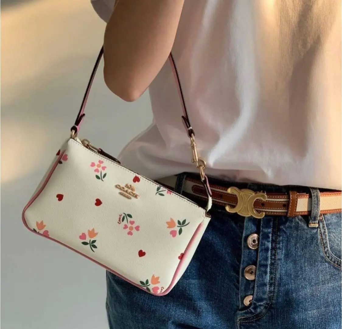 Coach Nolita 19 Flowers With OriginalBox DustCover ChainBelt PearlCharm - Image 4