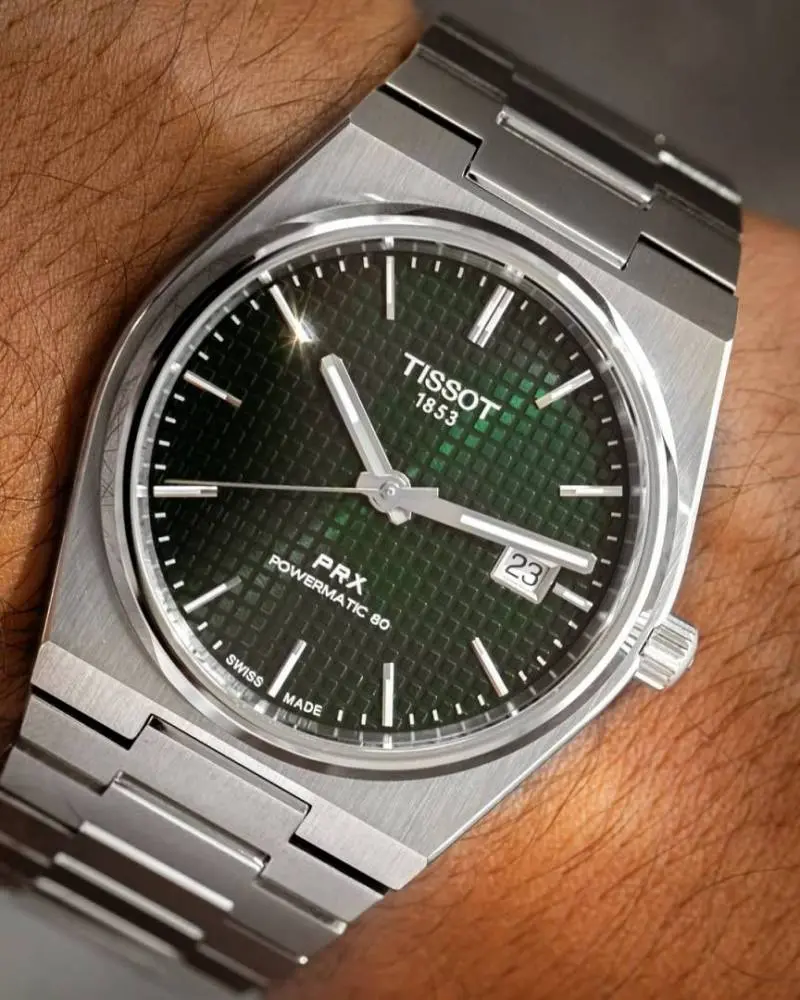 Tissot 1853 Prx Automatic Top Quality Silver-Green - Image 6