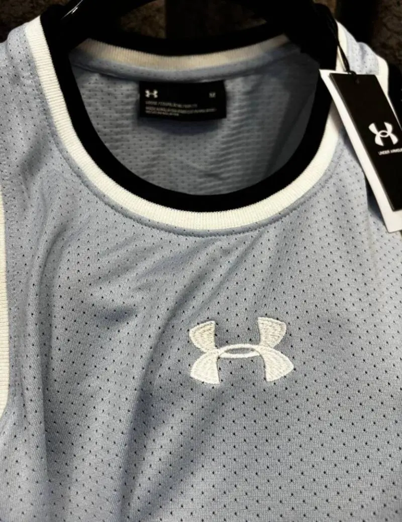 UNDE-xR ARMOUR IMPORTED STORE ARTICLE SANDO DARK SKY BLUE - Image 2