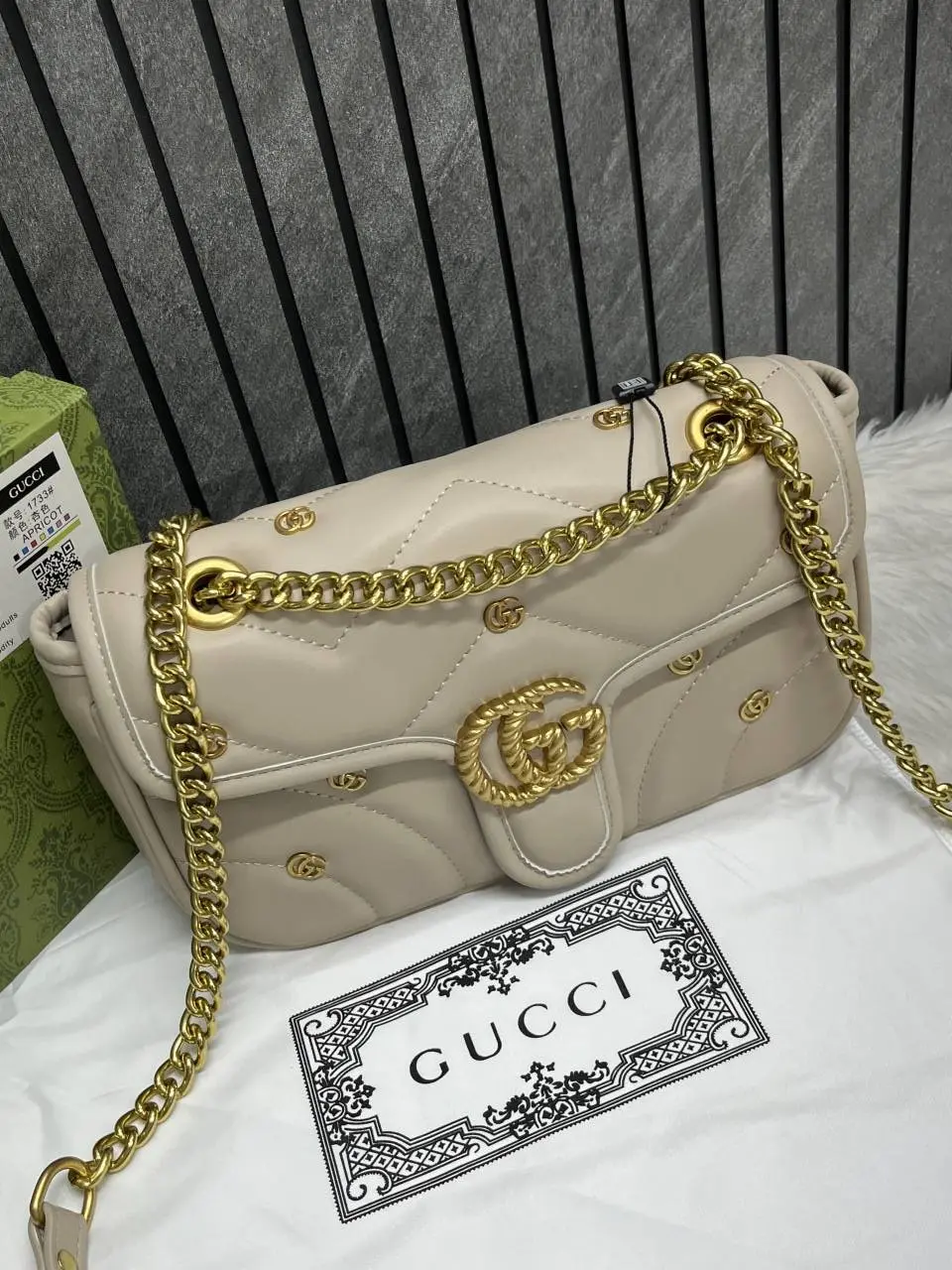 Gucci Marmont GG Edition Apricot With OriginalBox DustCover - Image 2