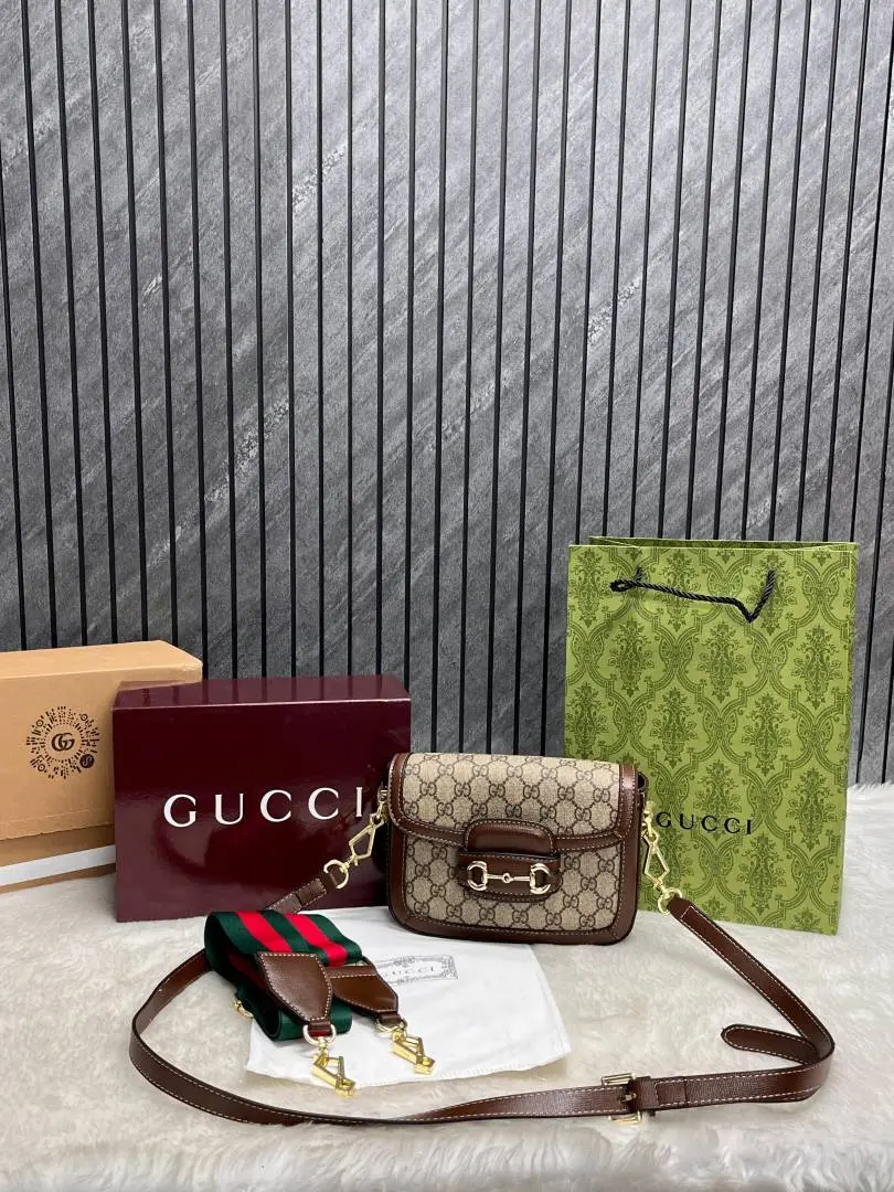 Gucci CB Horsebit 1955 Small ShoulderBag With Premium DoubleBox Packing 2 LongBelt Highend WithCarryBag