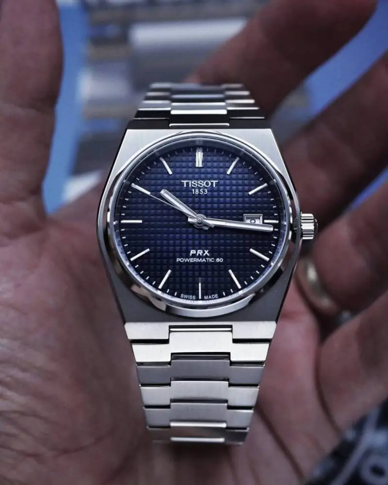 Tissot 1853 Prx Automatic Top Quality silver dark blue - Image 7