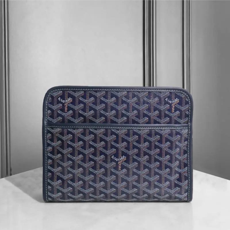 Goyard Blue Jouvence BB Small Pouch With Original Box And Dustcover - Image 3