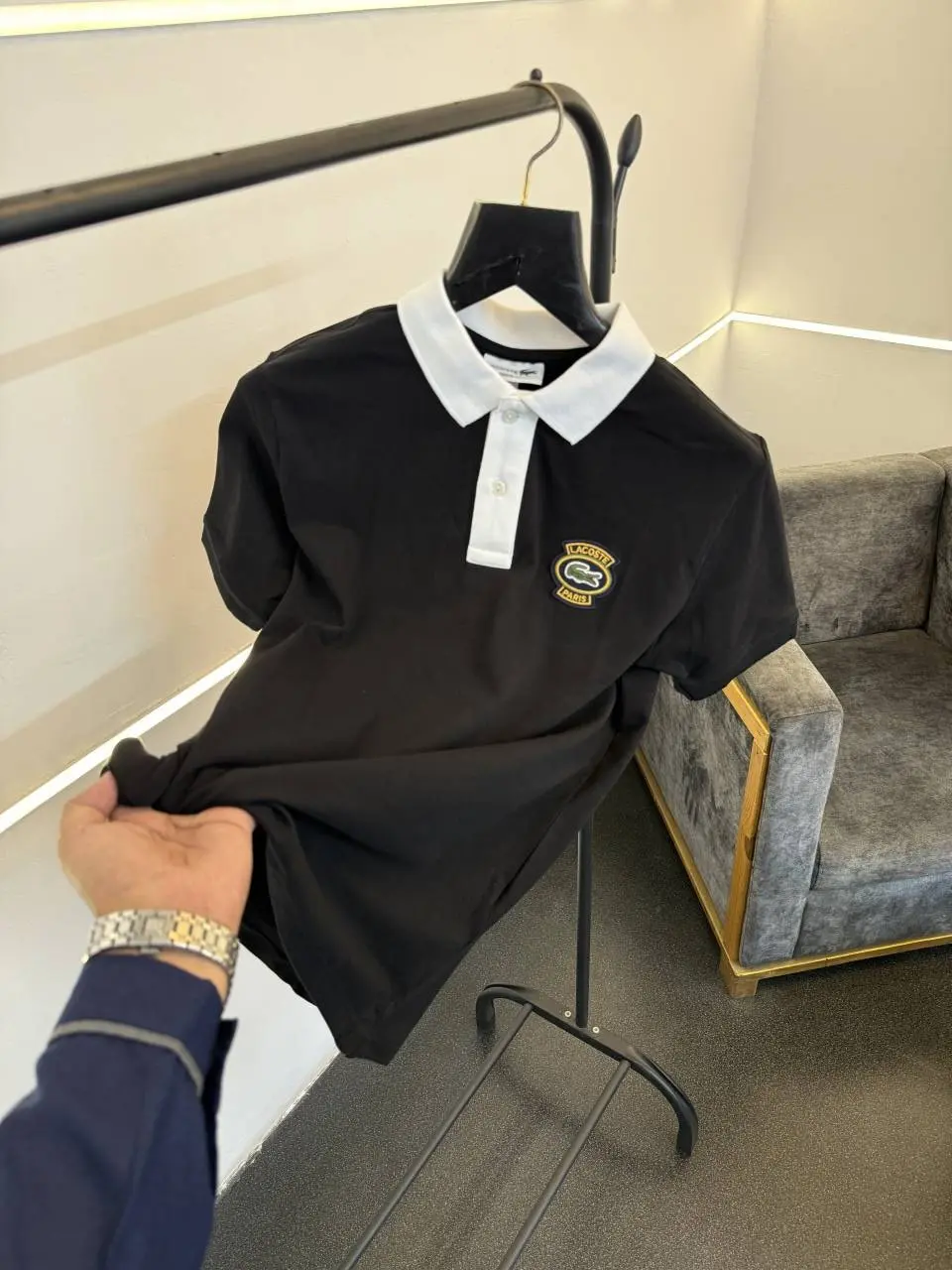 Lacoste Imported polo tshirt black sale - Image 2