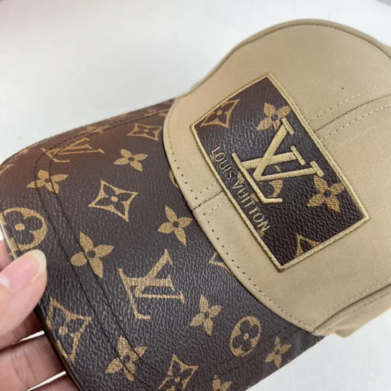 Louis Vuitton Front Logo Biege Monogram Premium Unisex Cap (With Safety Box) - Image 3