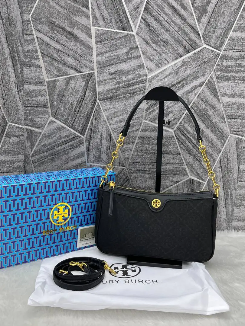 Torryy Burch Black Studio Shoulder Crossbody Bag With OriginalBox & DustCover
