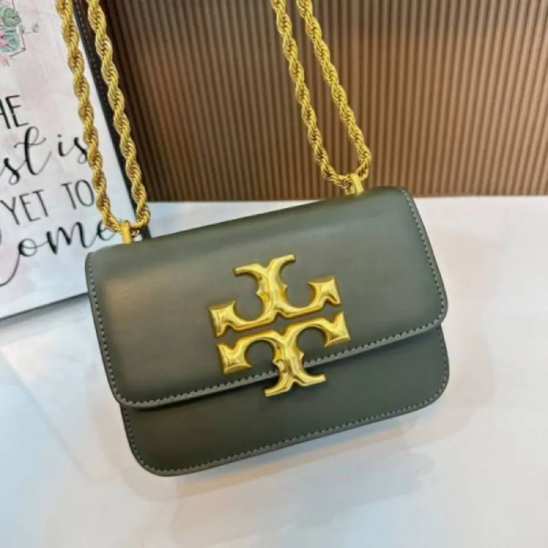 Tory565 Burch Eleanor Premium Quality Shoulder Bag With OG Box & Dust Bag (Green - 565) - Image 4