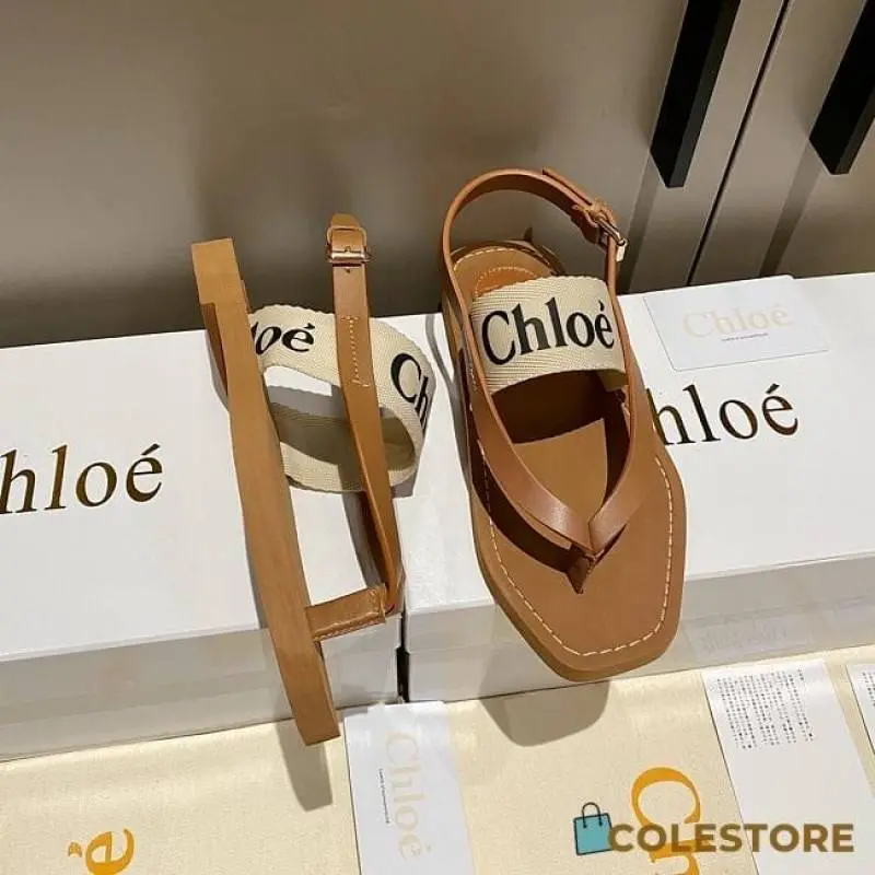 Chloe Woody Thong Sandal With Original Box & Dust Cover - Image 7