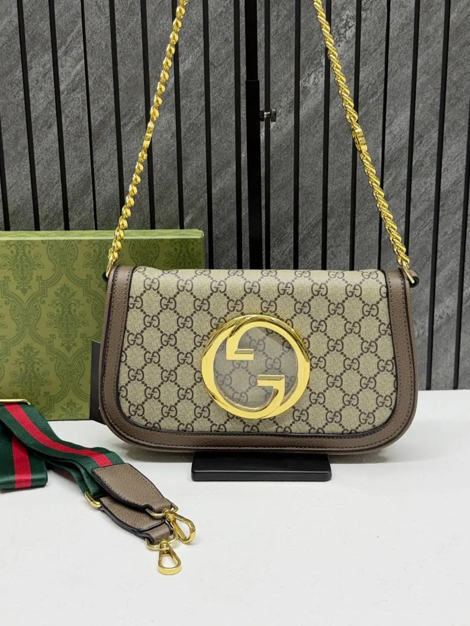 Gucci Blondie Medium Shoulder Bag With Long belt Originalbox & DustCover - Image 8