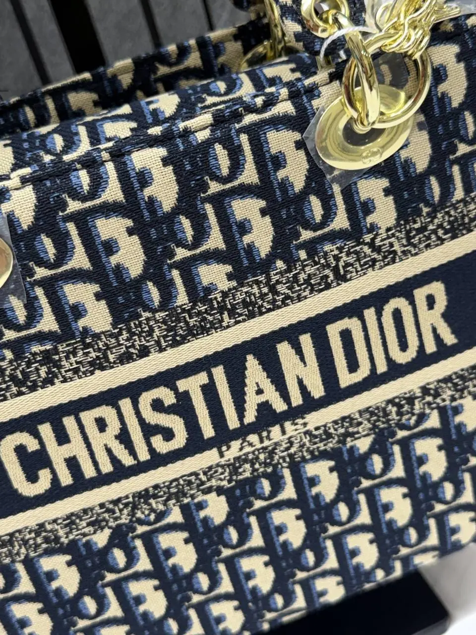 Dior Lady Dlite Blue 8825 Handbag With OriginalBox & DustCover - Image 5