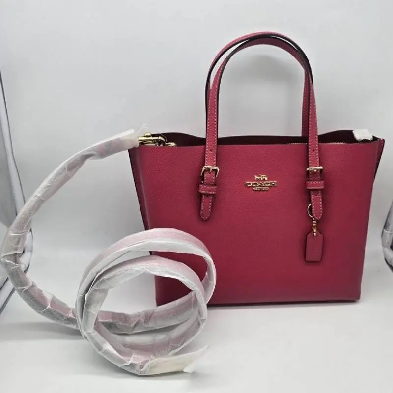 Coach Mollie 25 Wine Medium Tote With OriginalBox - Image 3