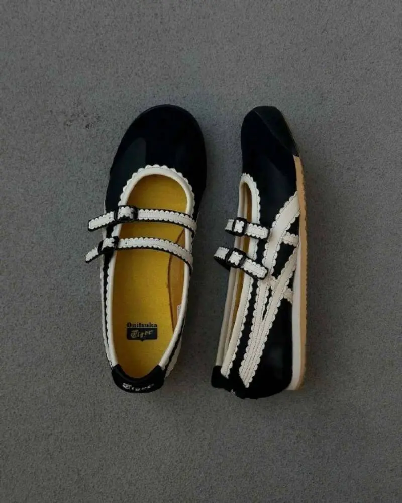 Tiger Mexico 66 TGRS Black Cream Mary Jane 685 - Image 3