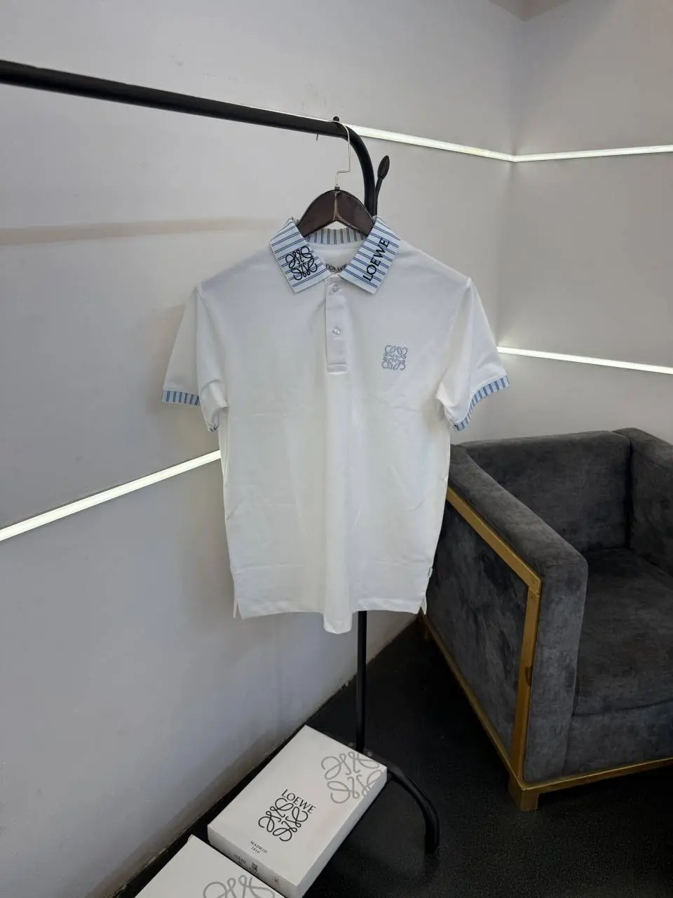 Loew e box pack imported polo tshirt white