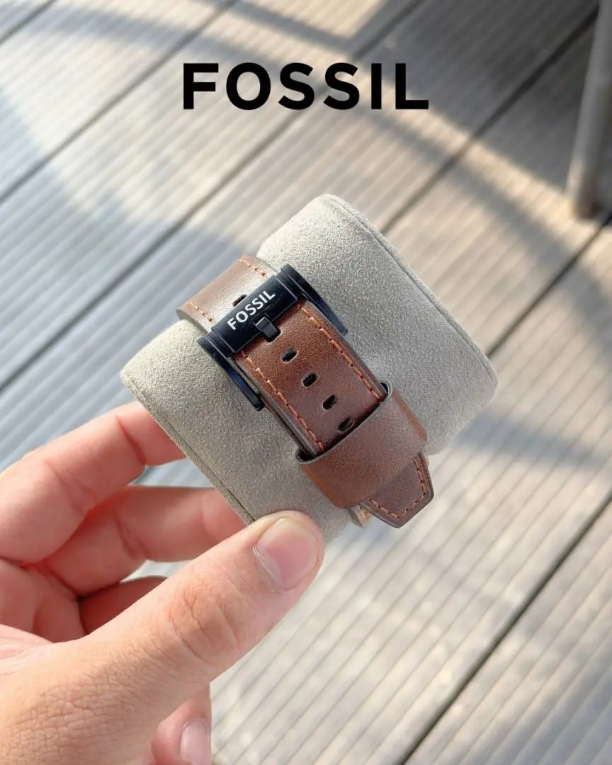 Fossil Bronson Chronograph Luggage Leather - Image 3
