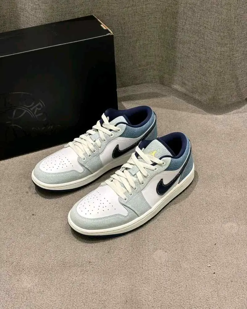 Nike airJordan 1 Low SE Denim star blue - Image 5