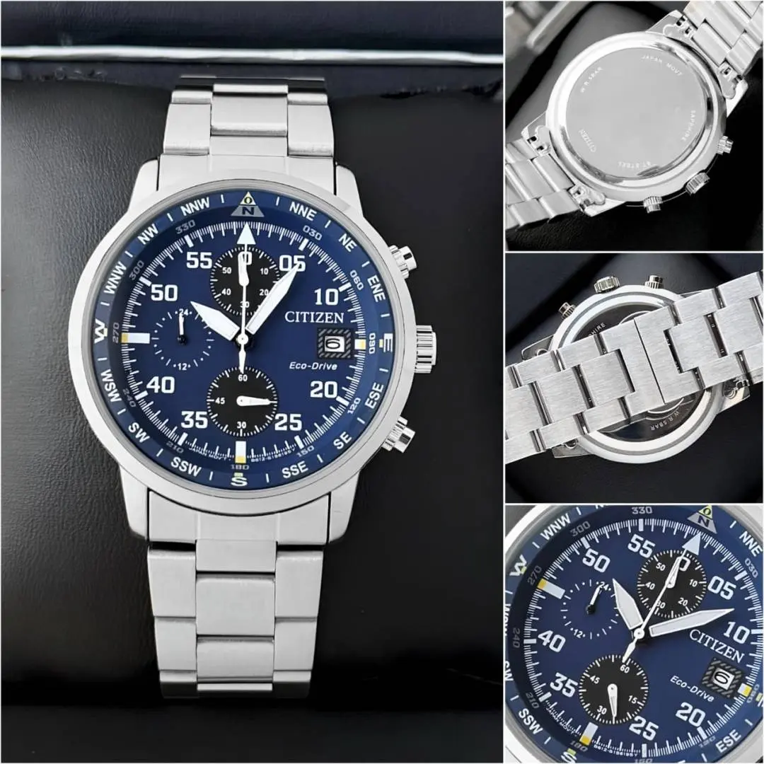 Citizen Mens Eco-Drive Aviator Chronograph - Image 5