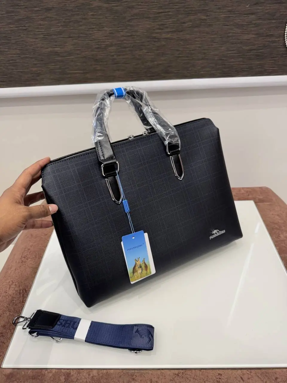 Pufandaishu Premium Laptop Bag X Office Bag 9616-2 Blue - Image 3