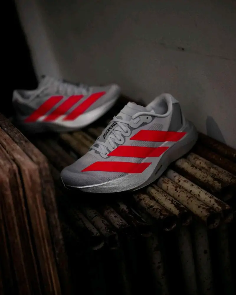 Adidas Adizero Evo Sl red Grey Iron Metallic 216 - Image 10