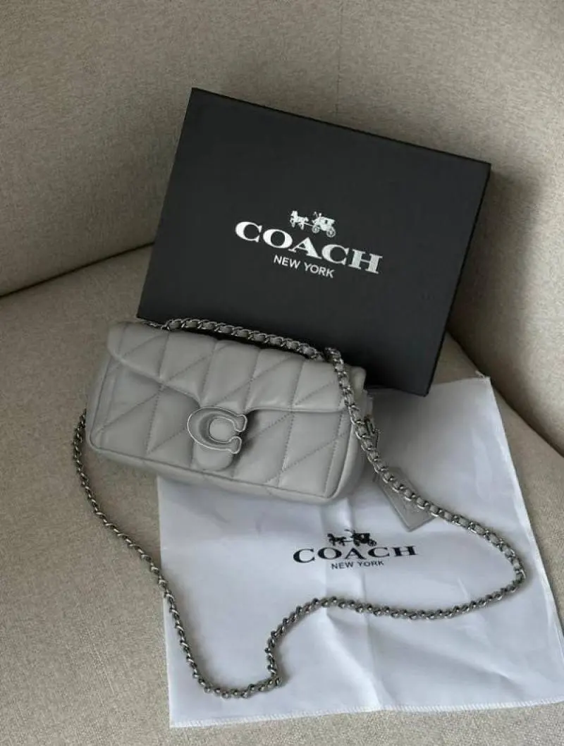 Coach946 Tabby 20 Shoulder Bag With OG Box & Dust Bag (Grey - 946) - Image 2