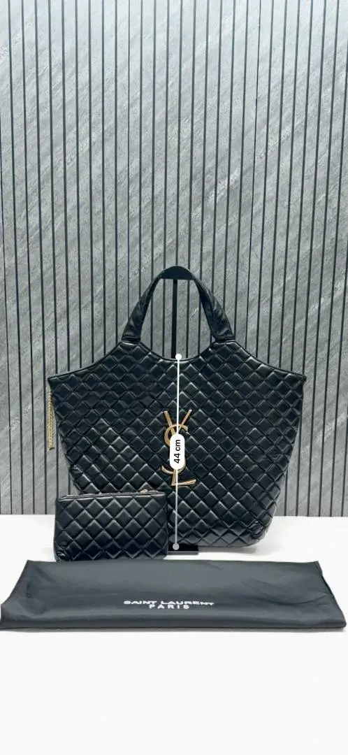 Ysl Icare Maxi Tote in SuperHighend Leather With Original DustCover & Wallet - Image 8