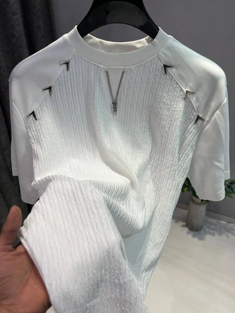 KOREAN IMPORTED HIGH DEMAND ARTICLE T-SHIRT WHITE - Image 3
