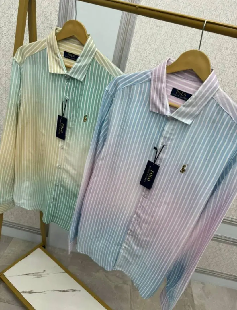 Ralph LAUREN P-OLO IMPORTED STORE ARTICLE Linen Cloth SHIRT - Image 4