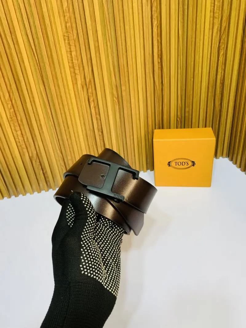 12 TODD'S BLACK BROWN PREMIUM QUALITY BELT WITH BOX - Image 3