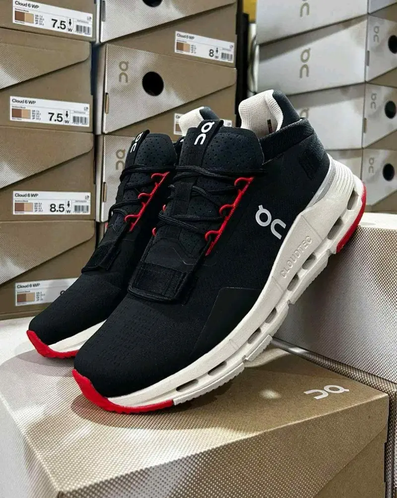 On Running CloudNova Black Red 1305 - Image 2