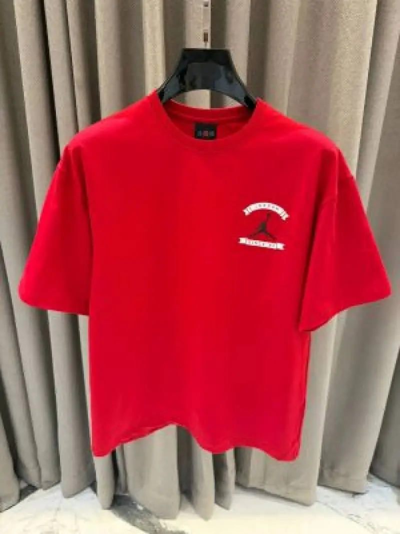 Jordan impoted primium T-shirt Drop Shoulder Red - Image 2