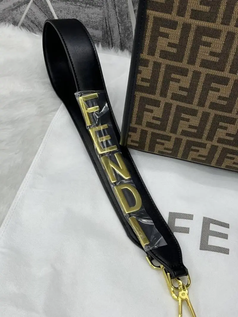 Fendi Monogram Jacquard Large Sunshine Shopper With Long Belt - Image 2