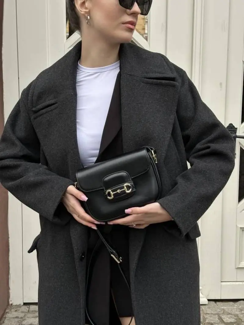 Gucci GG Horsebit 1955 Black Shoulder Bag With Original Box And Dustcover - Image 4