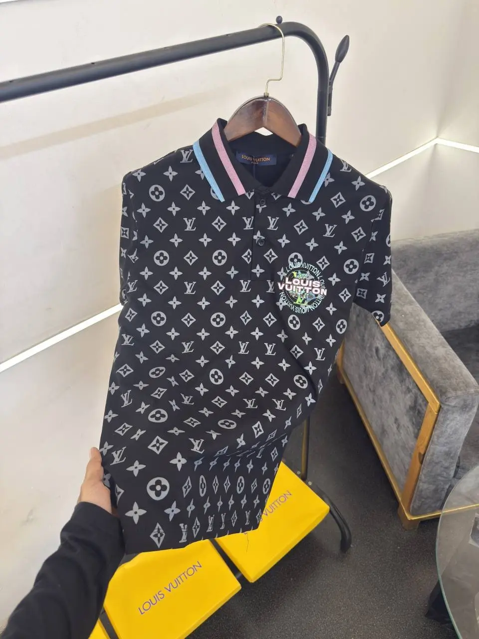 Louis Vuitton turkey imported box pack polo black - Image 2