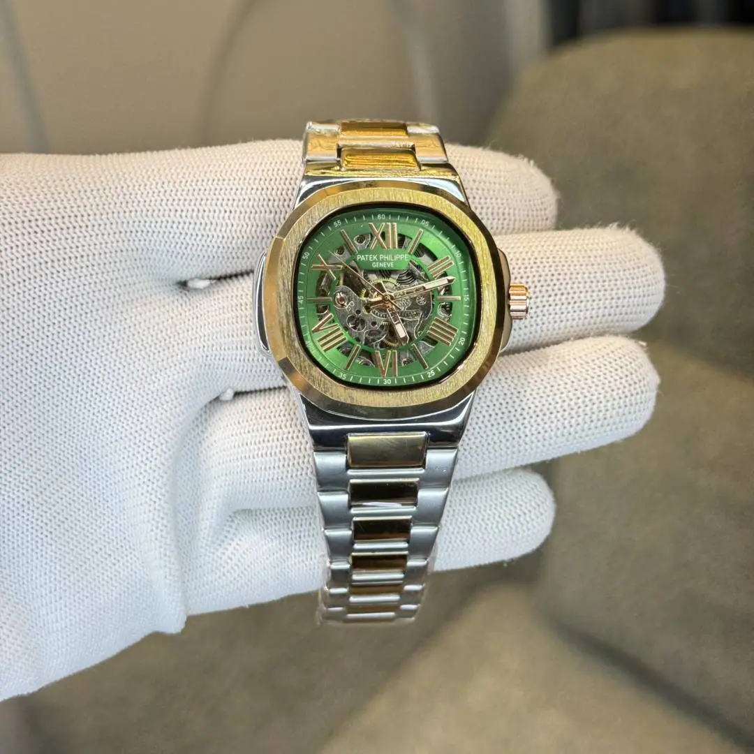 Patek Philipe Automatic TwoToneGreen 055 - Image 3